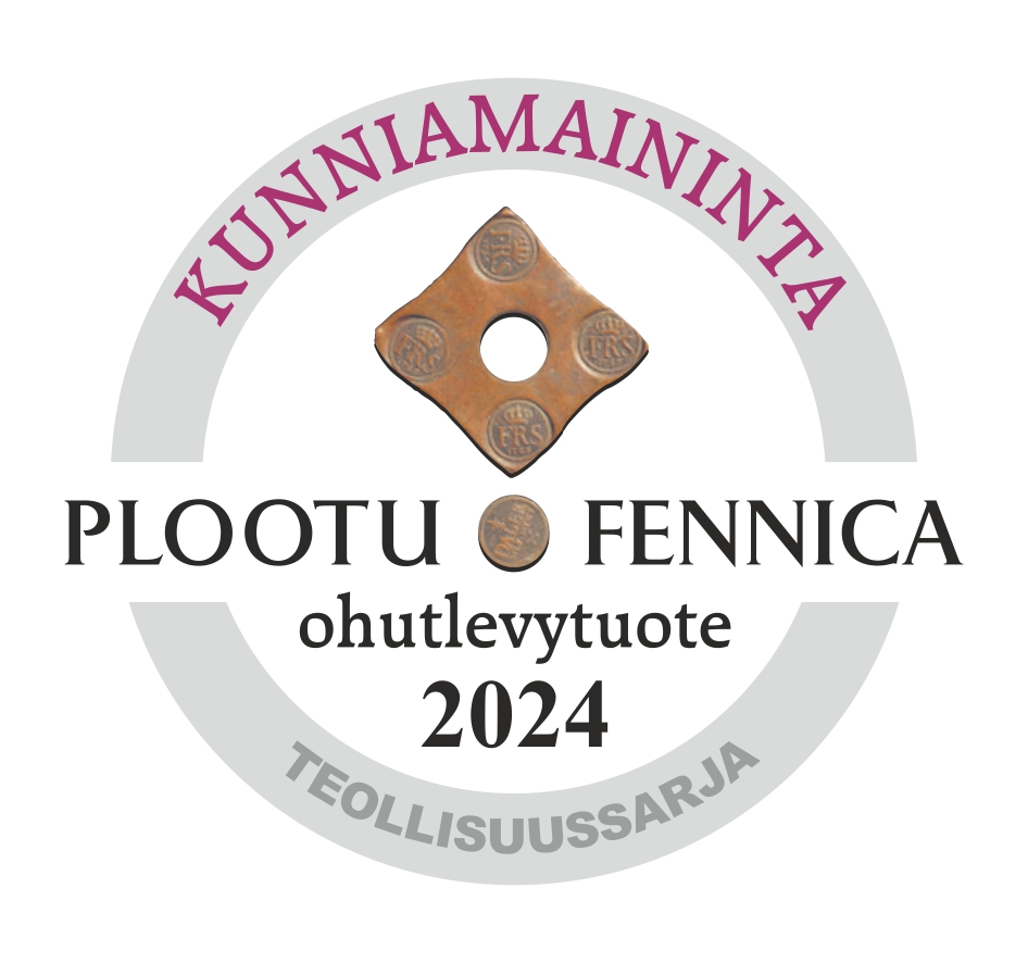 Illustration of Plootu Fennica Honorable mention 2024 on Insustrial category as sheet metal product